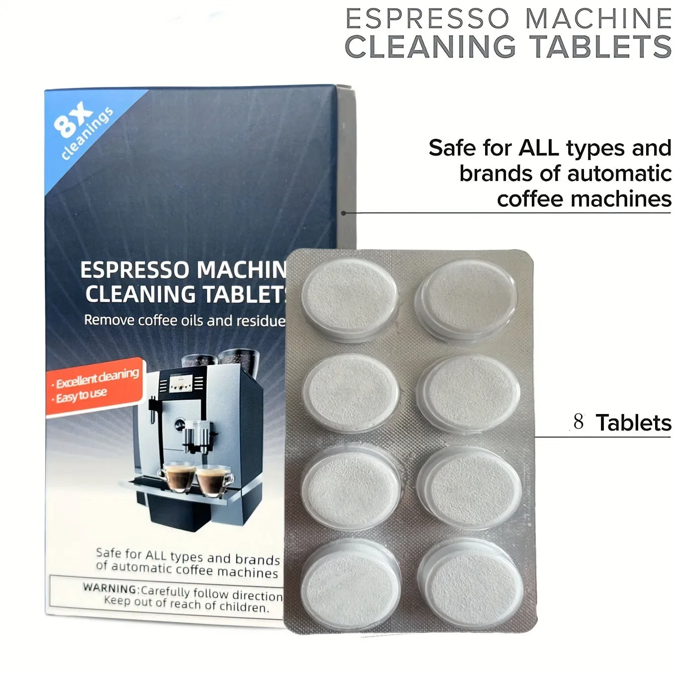 Backflush Tablet Cleaner - Comprimés de nettoyage pour machine à