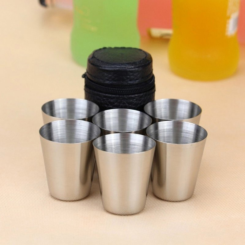 Coffee Equipment Camping - 4/6 pièces tasses en acier inoxydable