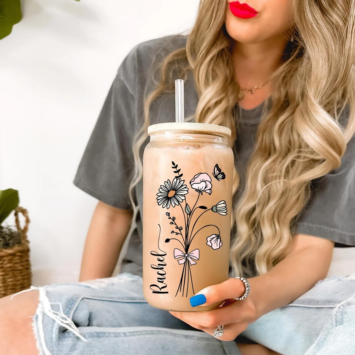 Coffee Equipment Camping - Bouteille personnalisée mignonne avec couvercles et