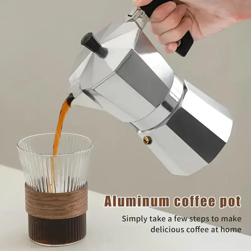 Coffee Equipment Camping - Cafetière Moka Classique en Aluminium 50-300ML