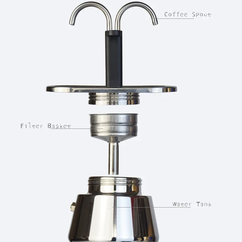 200ML Mini Moka Pot Double Tub - Coffee Equipment For Home avis et prix