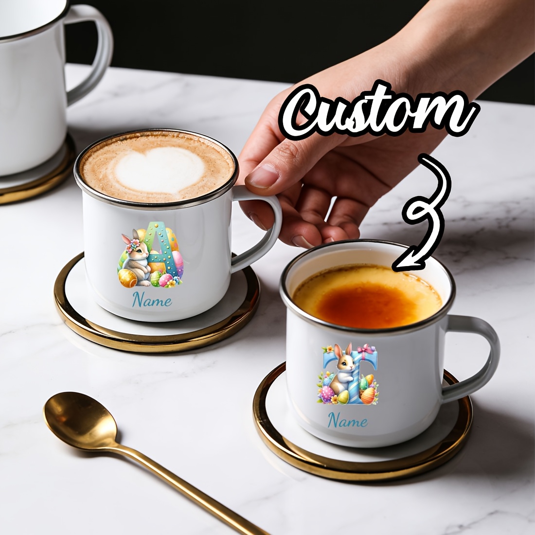 Tasse personnalisée avec initi - Coffee Equipment Names avis et prix