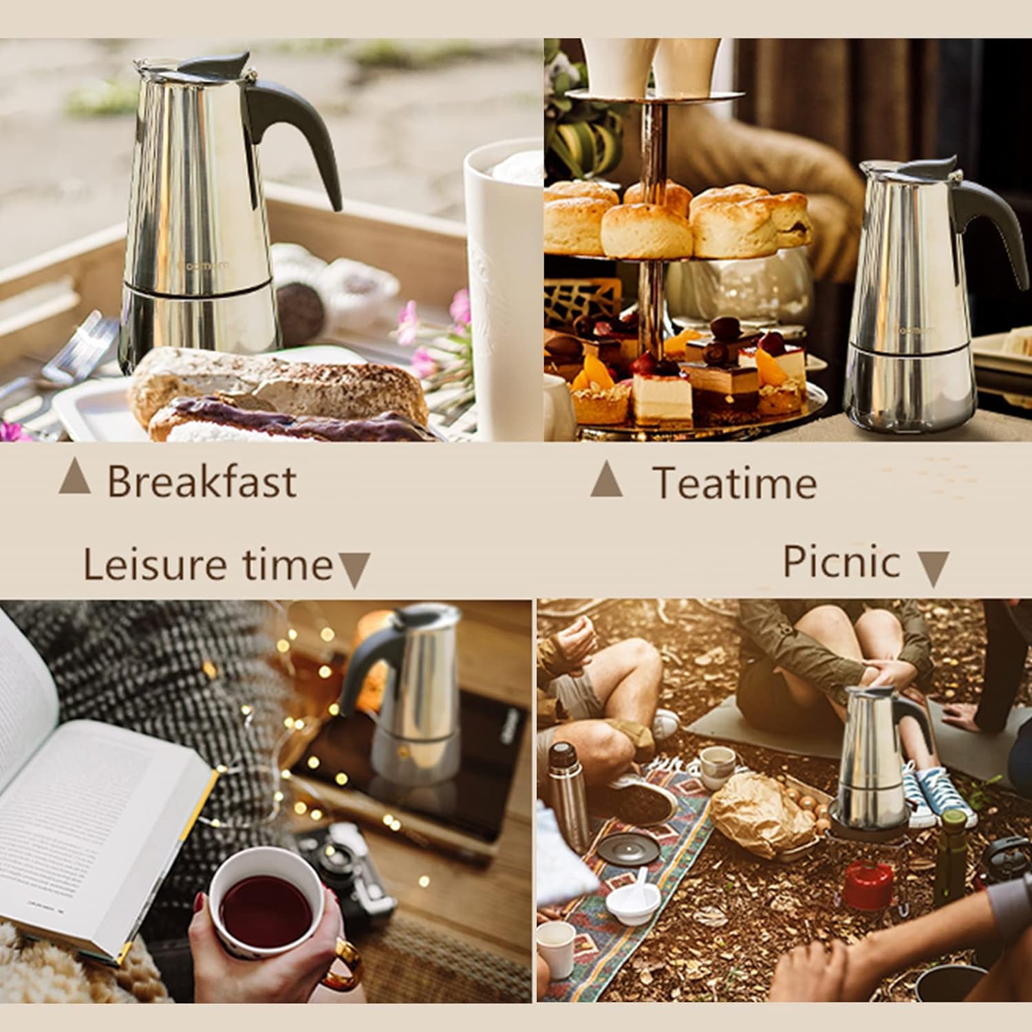 4/6/9 Tasses Moka Pot Caffe Ma - Coffee Equipment For Home avis et prix